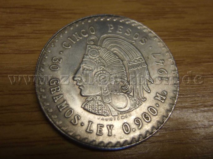 Silber Pesos 1947 Vorderseite