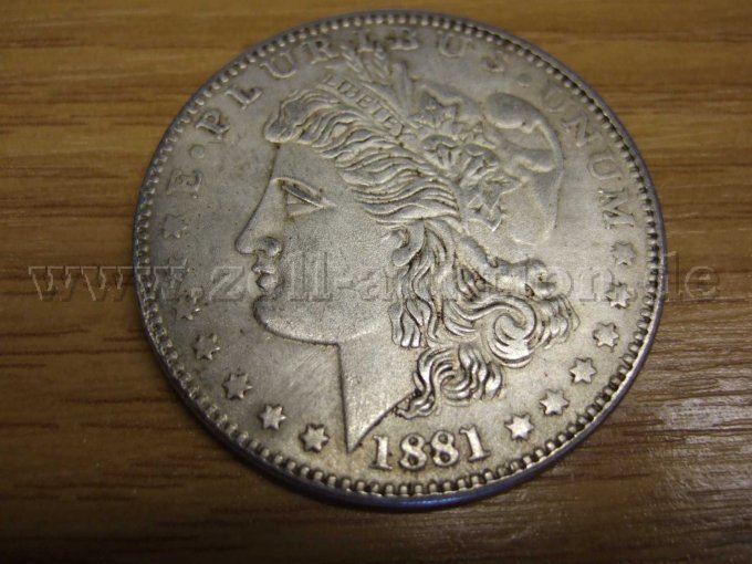 2. Silber Dollar 1881 Vorderseite
