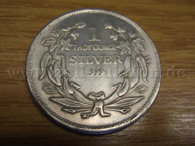 Silber Münze Rückseite