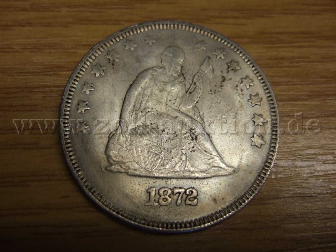 Silber Dollar 1872 Vorderseite