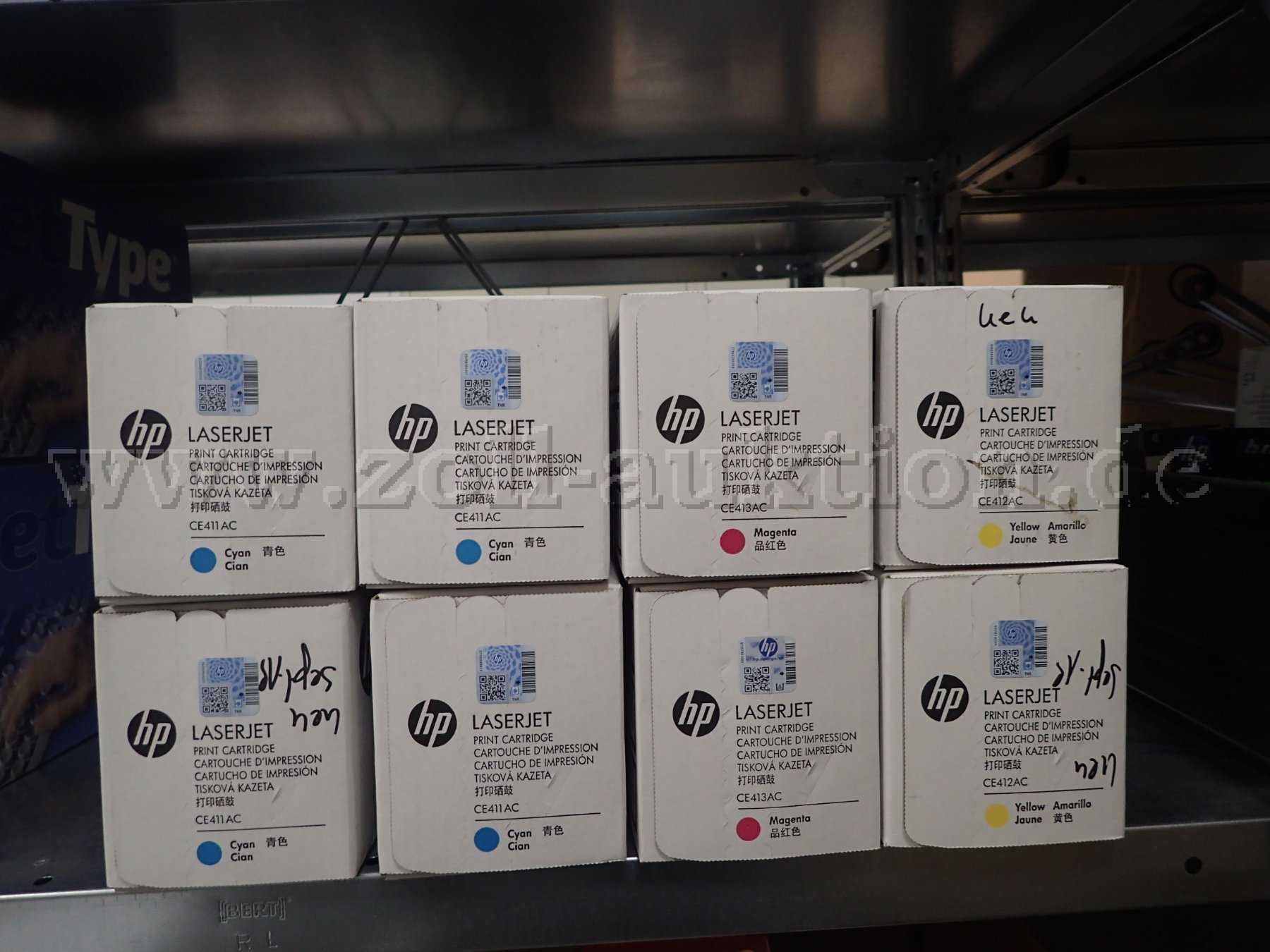 Toner HP CE 411 bis 413, Cyan, Yellow und Magenta