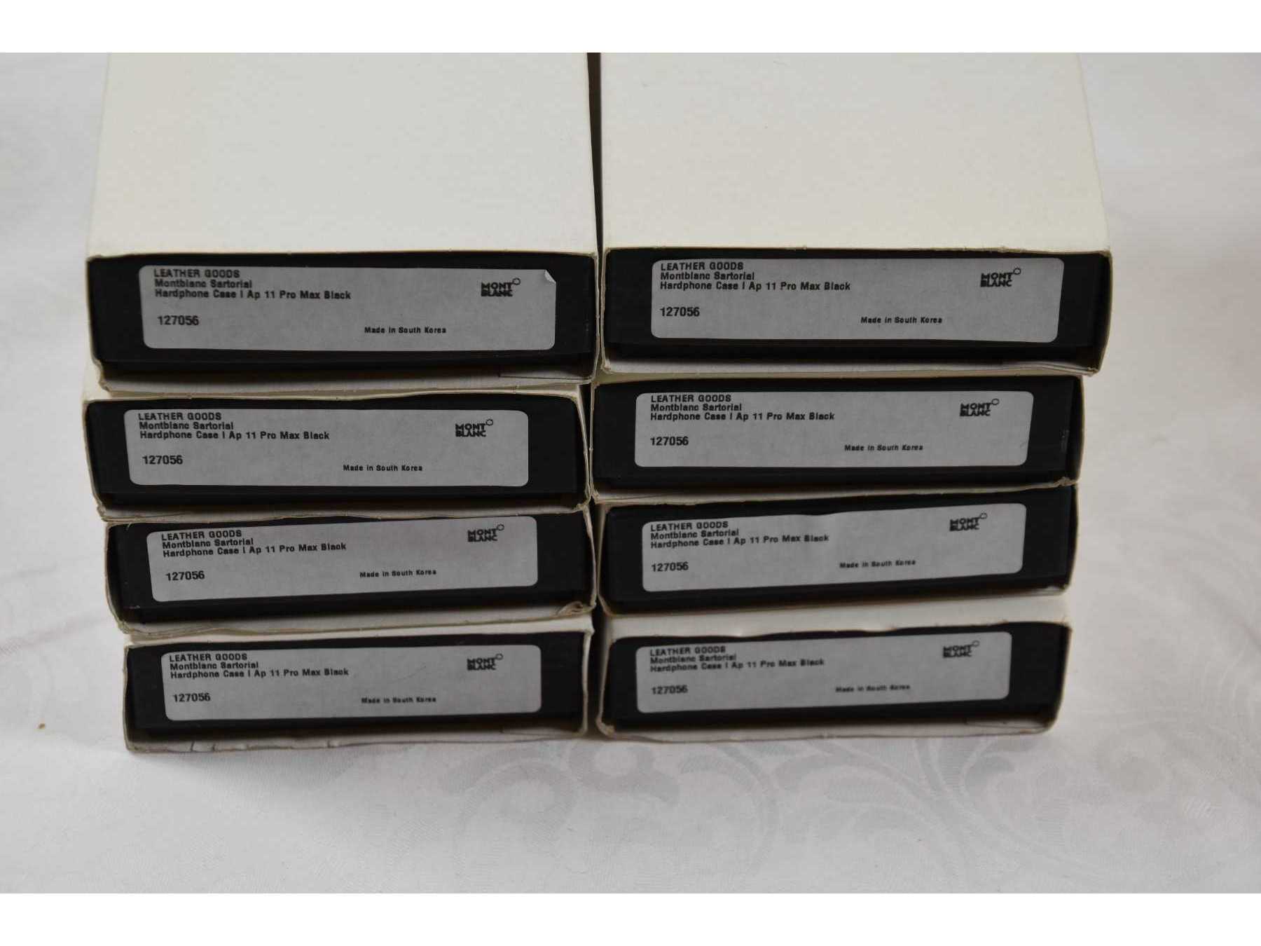 8 schwarze Hardphone Case „Montblanc“ für iPhone 11 Pro Max