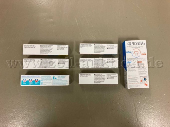 Rückseite der einzelnen Verpackungen