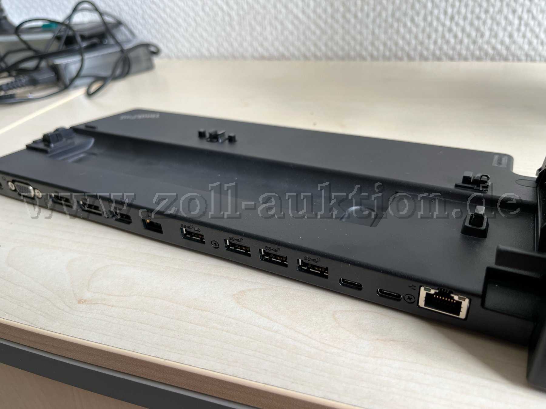 Beispielbild, Lenovo Dockingstation Ultra Dock, Rückansicht Anschlüsse