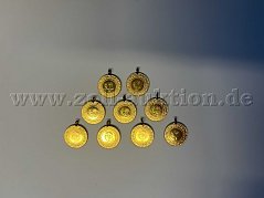 Ceyrek Goldmünze 916er Gold Komplettansicht Front