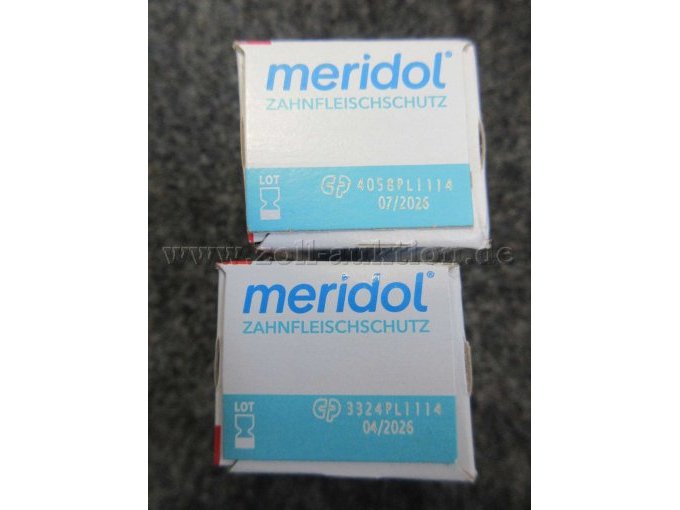 Meridol Zahnpasta MHD 4.26 und 7.26
