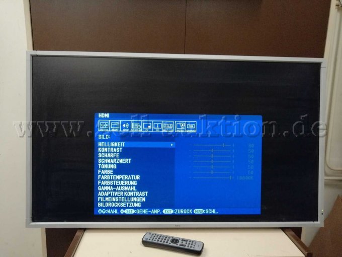 Monitor mit Menuansicht