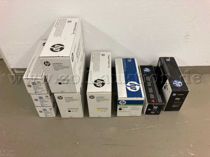 Übersichtsaufnahme HP Druckerpatronen