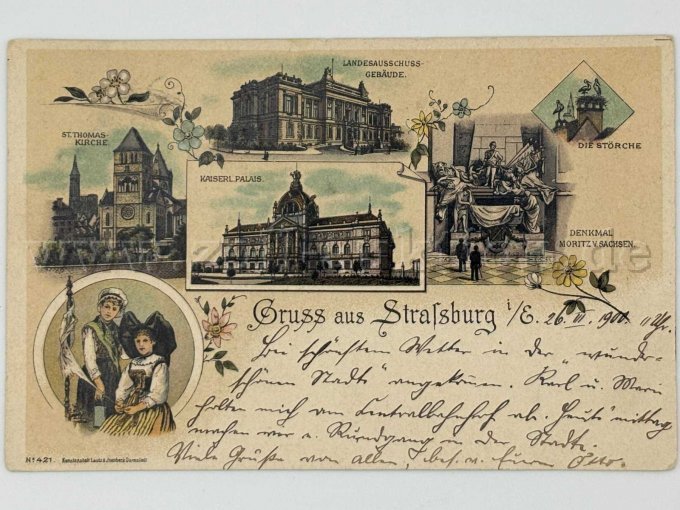 Postkarte Straßburg