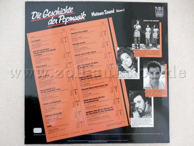 Rückseite von Motown Sound Volume 2 / (Nr. 19)