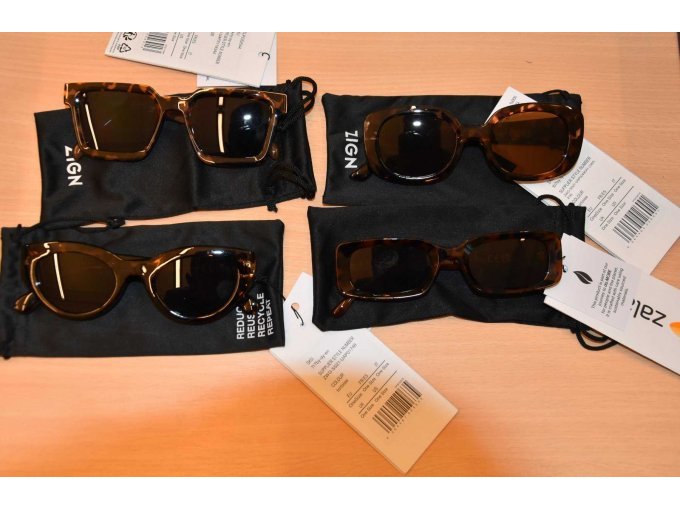 4 Sonnenbrillen “ZIGN” inkl. Aufbewahrungstasche