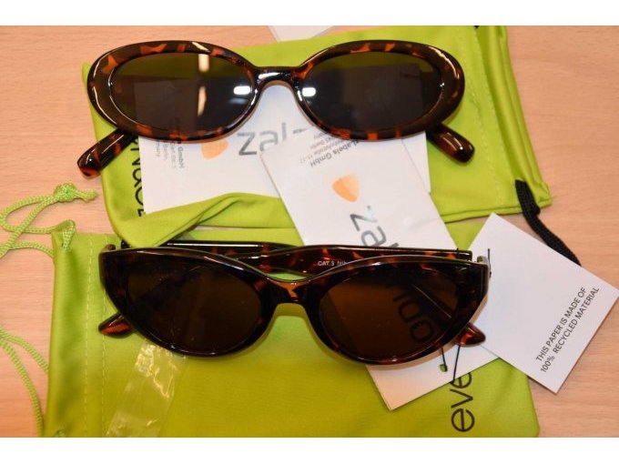 2 Sonnenbrillen “even&odd” inkl. Aufbewahrungstasche