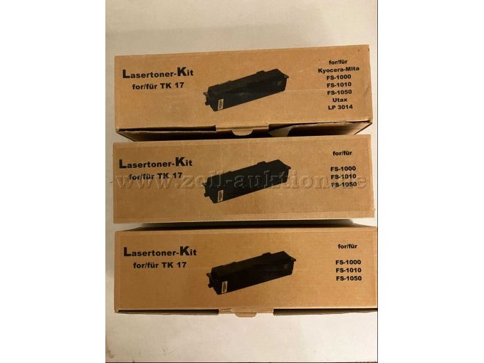 9 Tonerkartuschen für KYOCERA TK-17 SW (alt, ungeöffnet noch verschweisst) – foto 5 – kavel bij Zoll-Auktion, Mönchengladbach