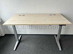 elektronisch höhenverstellbarer Schreibtisch der Firma Assmann - Frontansicht (Beispielbild)