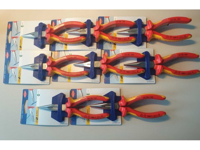 8 x Knipex Flachrundzange (25 06 160)